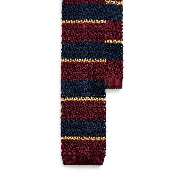 Striped Knit Silk Tie Polo Ralph Lauren 1