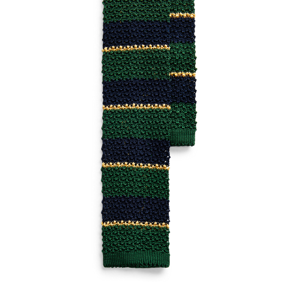 Striped Knit Silk Tie Polo Ralph Lauren 1