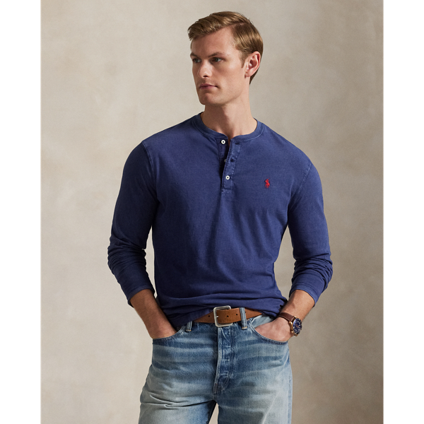 Slub Jersey Henley Shirt