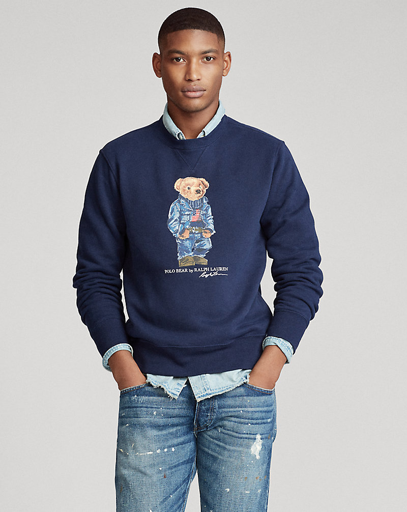 Denim Bear Fleece Sweatshirt Polo Ralph Lauren 1