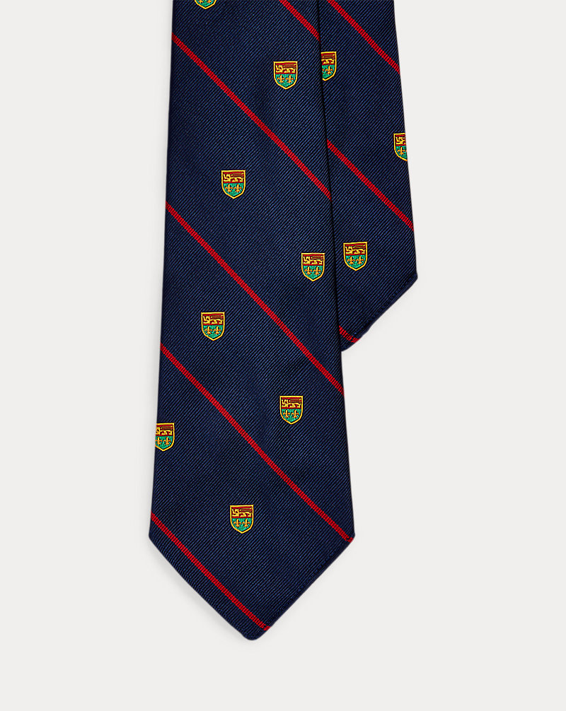 Cravate club en soie rayée vintage Polo Ralph Lauren 1