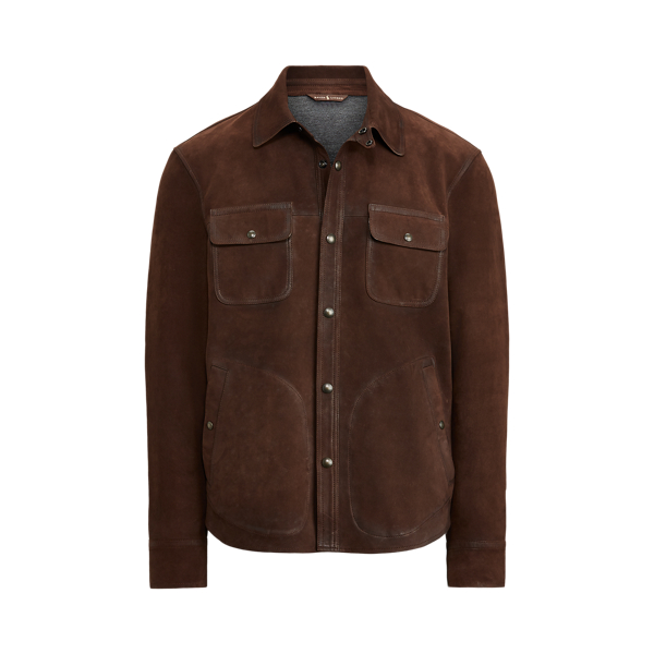 Nubuck Leather Shirt Jacket | Ralph Lauren UK