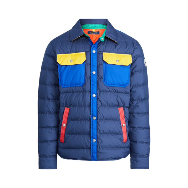 Colour Blocked Down Jacket for Men Ralph Lauren UK
