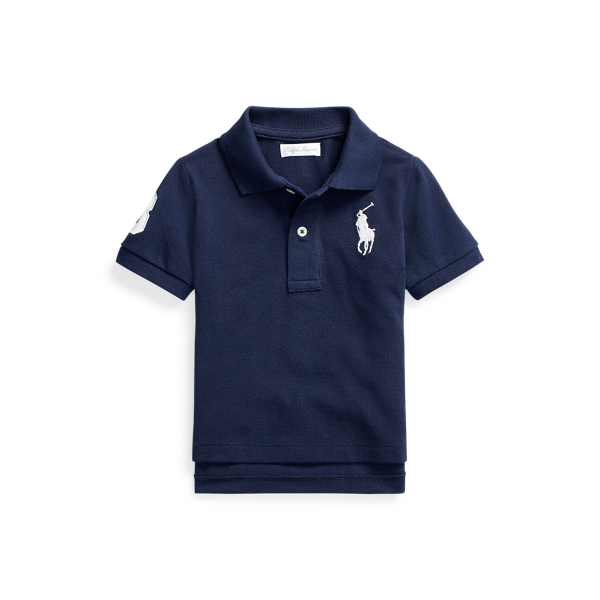 Baby Boy Cotton Mesh Polo Shirt 1