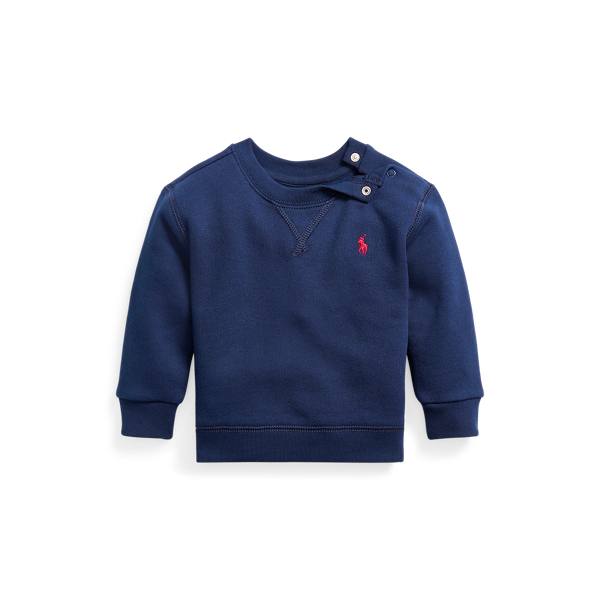 Fleece sweatshirt met ronde nek Babyjongen 1