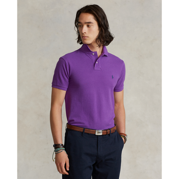 Slim Fit Mesh Polo Shirt