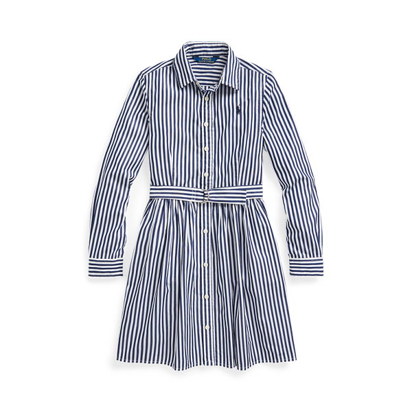 Striped Cotton Shirtdress