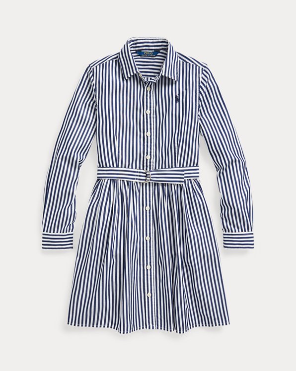 Striped Cotton Shirtdress