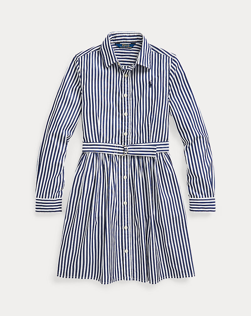 Striped Cotton Shirtdress Girls 7-16 1