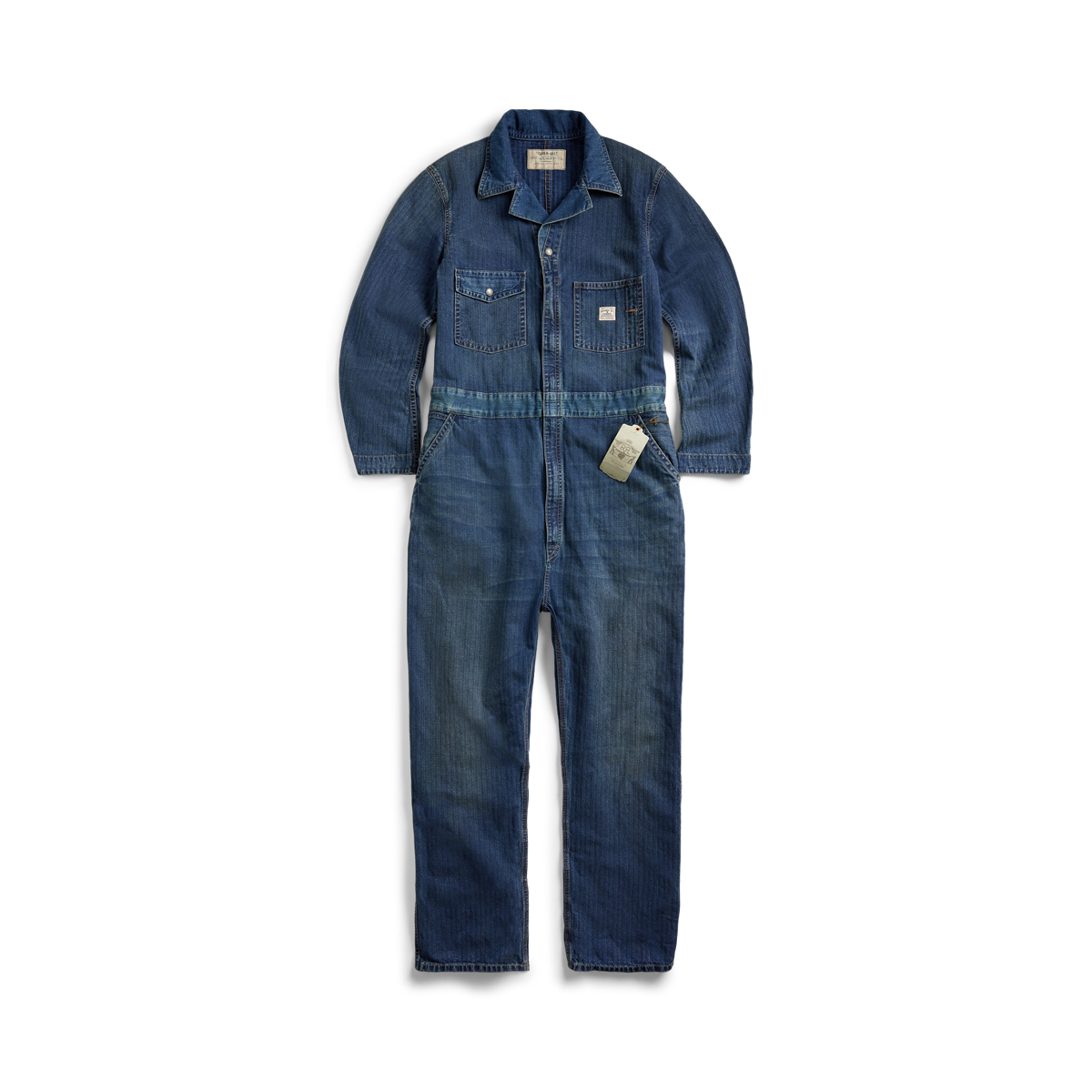 Indigo Herringbone Coverall