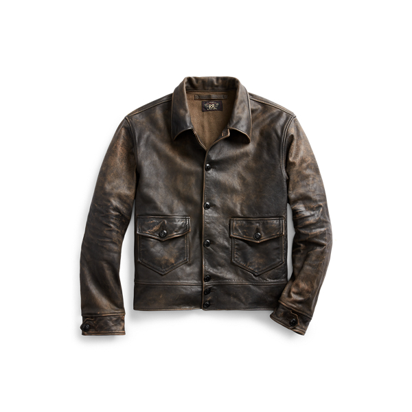 Giacca pelle uomo ralph discount lauren