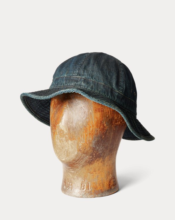 Sombrero de pescador denim en índigo