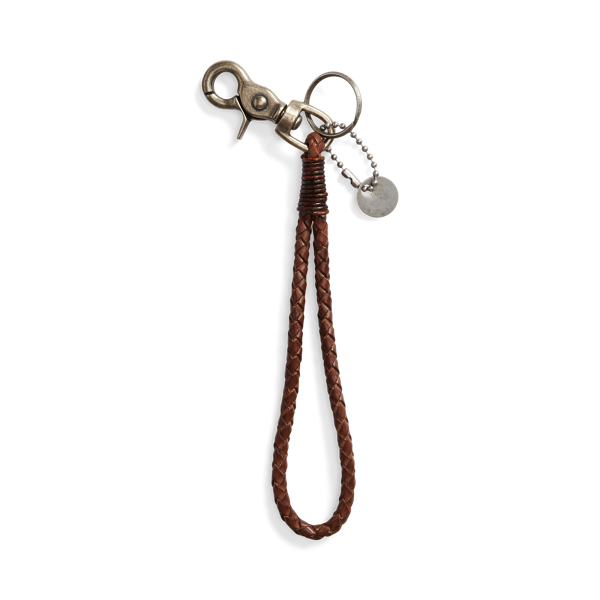 RRL Braided Leather Key Fob 2