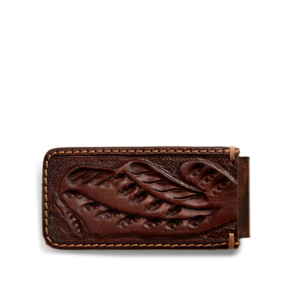RRL Tooled-Leather Money Clip 2