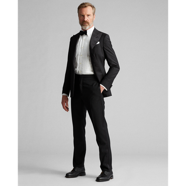 Slim Fit Wool Tuxedo Trouser