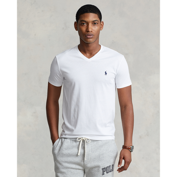 Custom Slim Fit Jersey V-Neck T-Shirt Polo Ralph Lauren 1