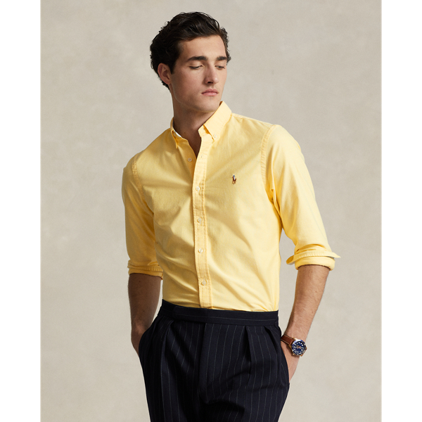 Men's Yellow Oxford Button Down Shirts