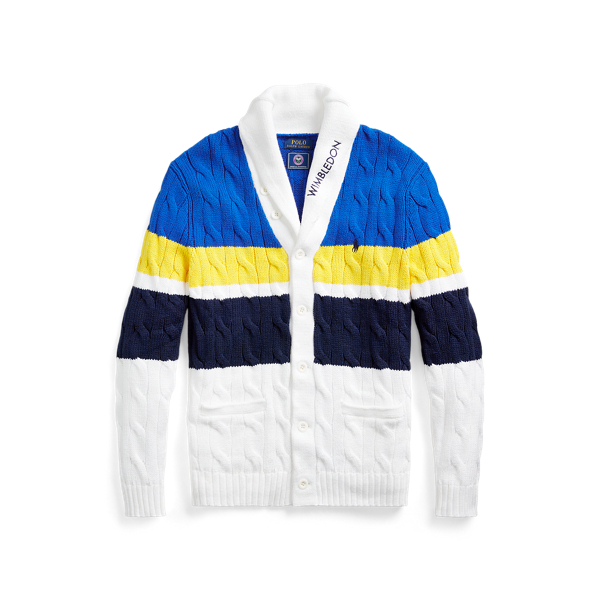 Wimbledon Cable-Knit Cardigan for Men | Ralph Lauren® PE