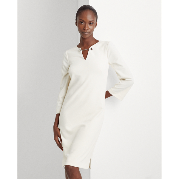 Crepe Bell-Sleeve Dress Lauren 1