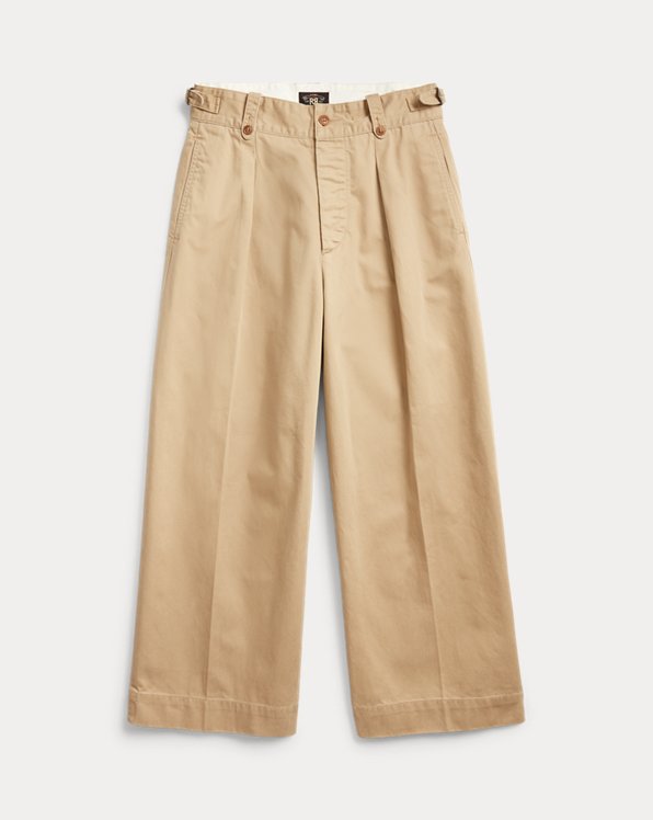 Pantalon jambe large en coton