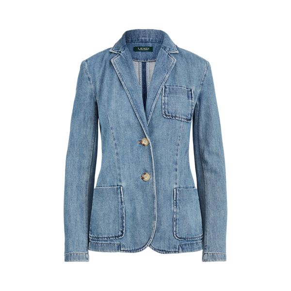 Cotton Denim Blazer for Women Ralph Lauren NO