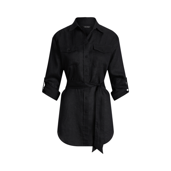 Belted Linen Shirt