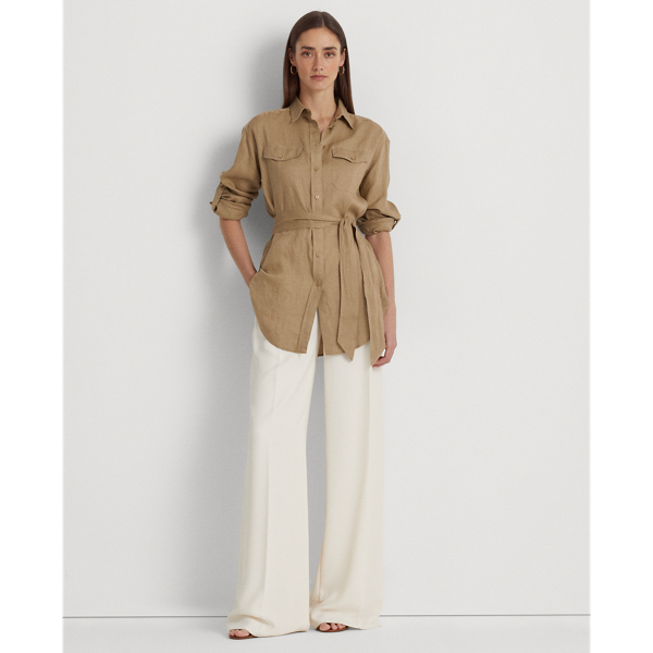 Lauren Belted Linen Shirt 2