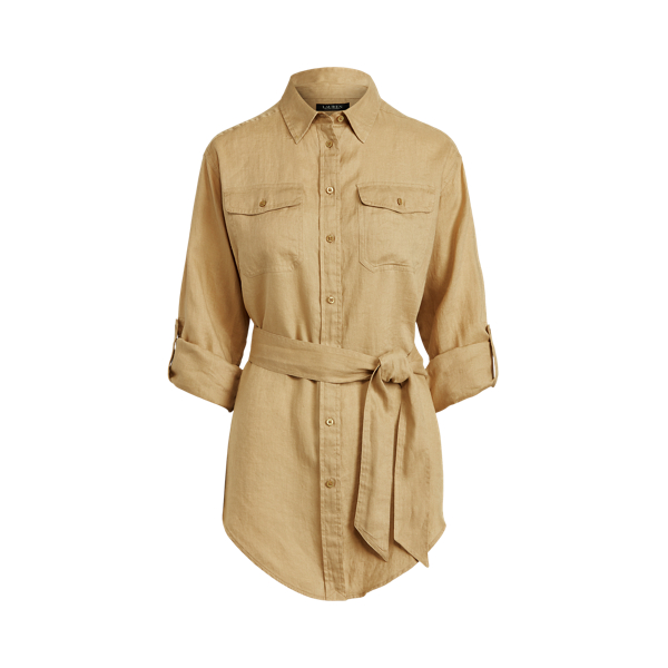 Lauren Belted Linen Shirt 1
