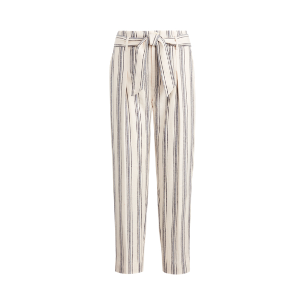 Striped Linen Twill Pant