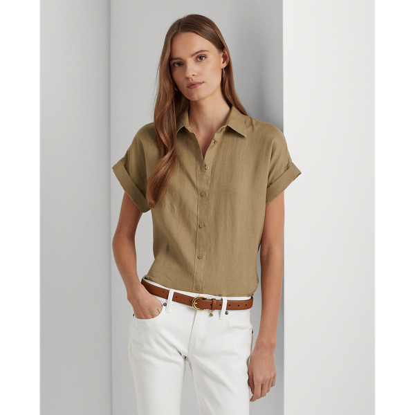 Lauren Linen Short-Sleeve Shirt 1