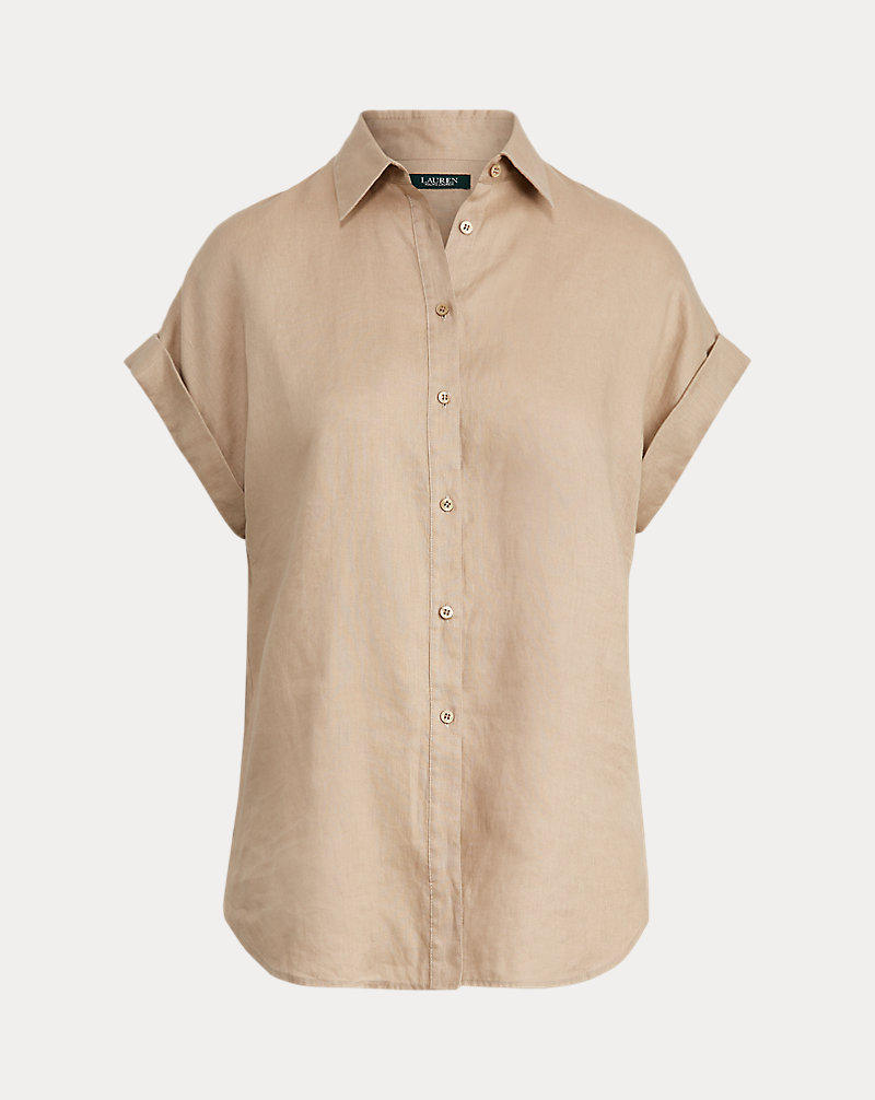 Linen Short-Sleeve Shirt Lauren 1
