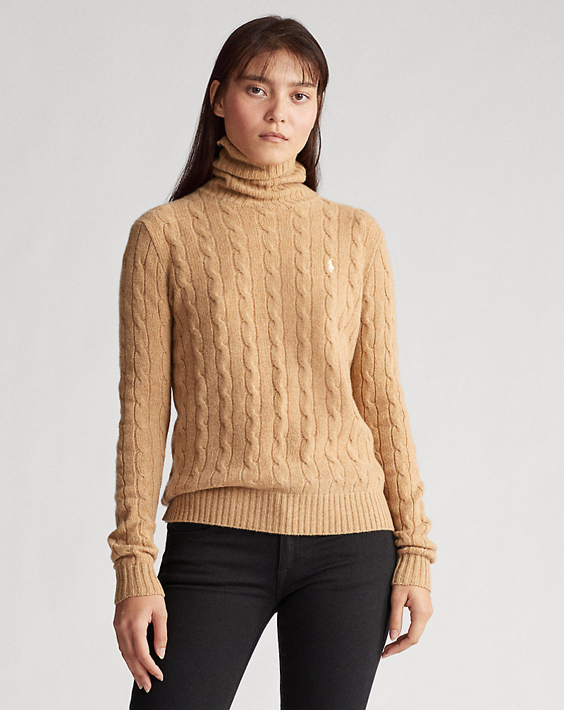 Cable-Knit Roll Neck Jumper Polo Ralph Lauren 1