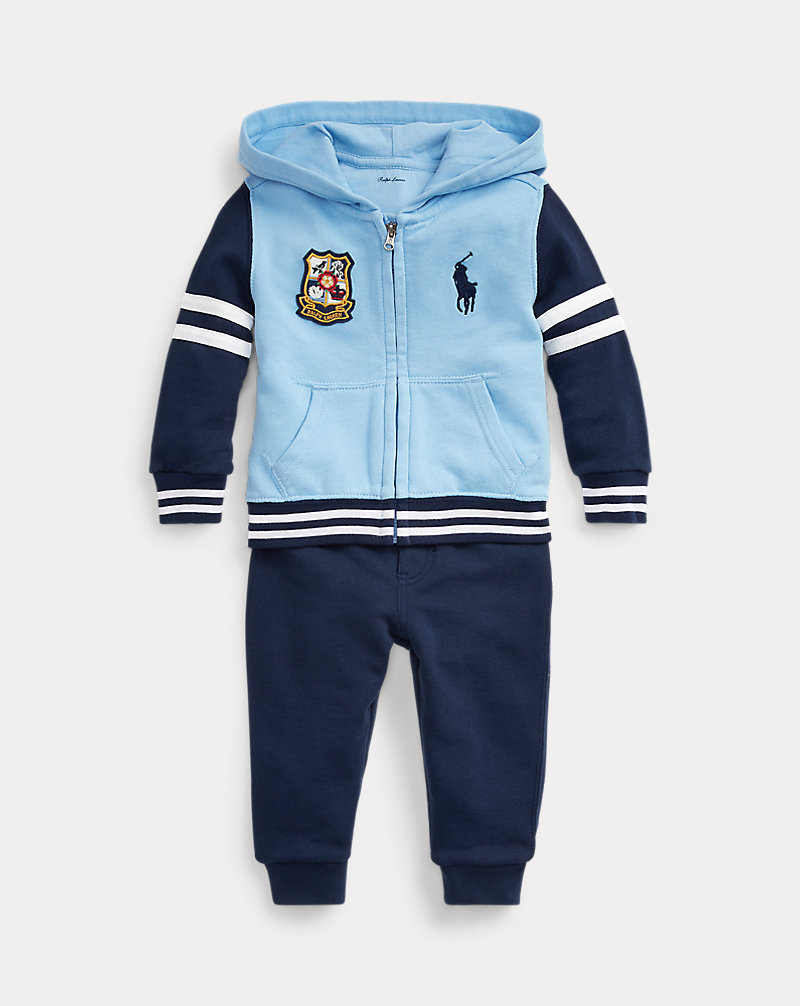 French Terry Hoodie & Trouser Set Baby Boy 1