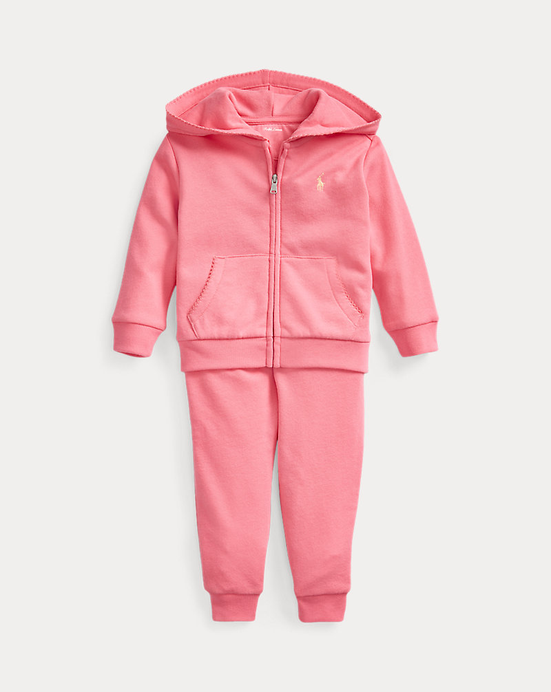 French Terry Hoodie & Trouser Set Baby Girl 1