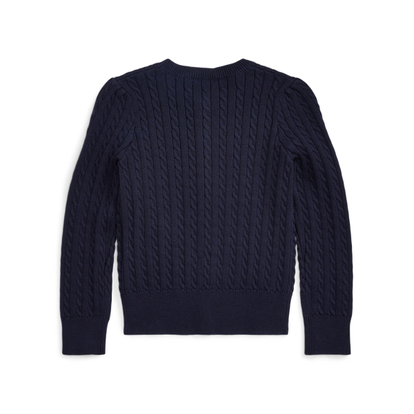 Girls 2-6x Cable-Knit Cotton Cardigan 2