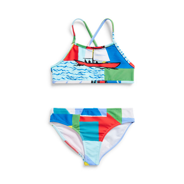 Sailboat Two-Piece Swimsuit GIRLS 1.5-6.5 YEARS 1