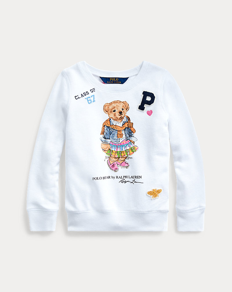 Madras Bear Terry Pullover GIRLS 1.5-6.5 YEARS 1