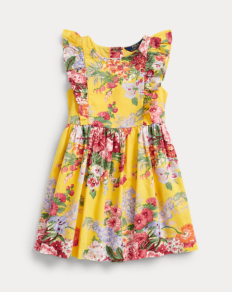 Floral Ruffled Cotton Dress GIRLS 1.5-6.5 YEARS 1