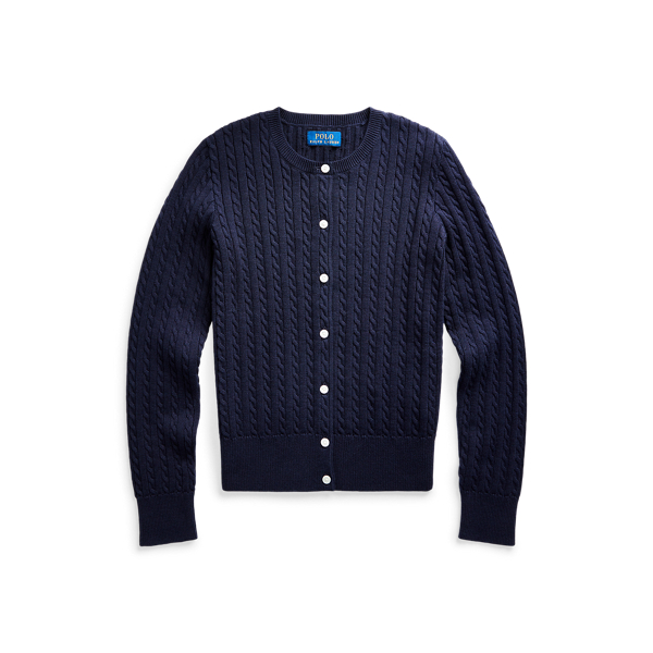 Girls 7-16 Cable-Knit Cotton Cardigan 1