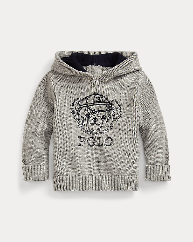 Polo Bear Hooded Jumper Baby Boy 1