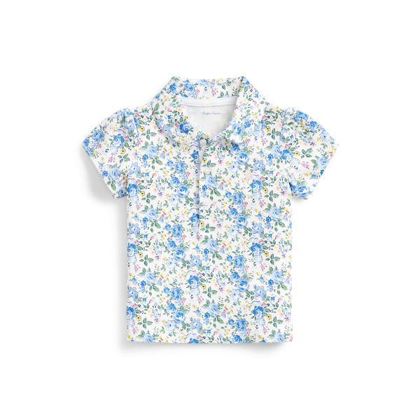 Floral Interlock Polo Shirt Baby Girl 1