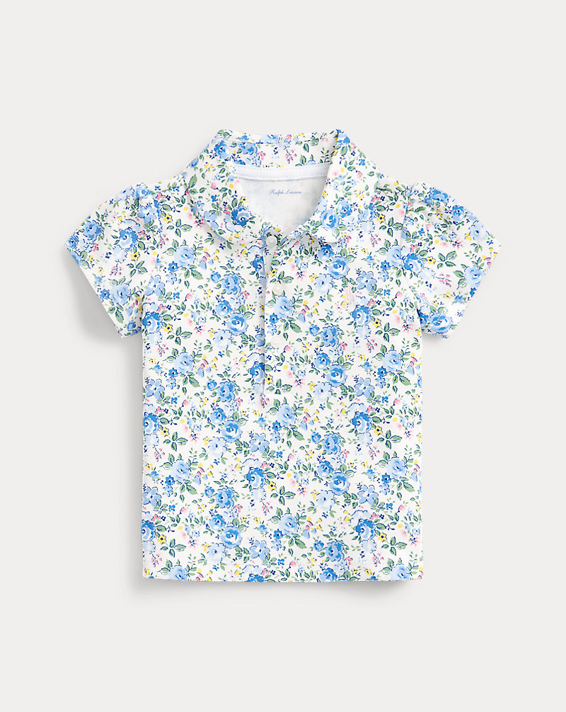 Floral Interlock Polo Shirt Baby Girl 1