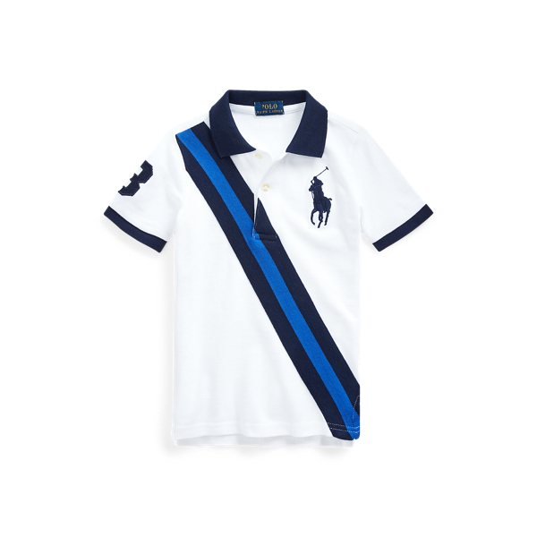 Big pony banner cotton polo clearance