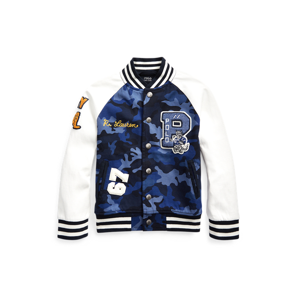 Camo Letterman Jacket
