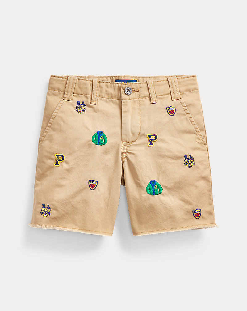 Embroidered Cotton Chino Short BOYS 1.5-6 YEARS 1