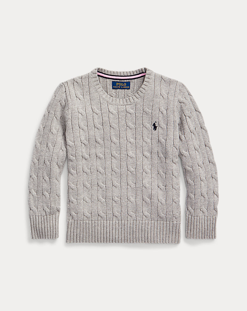 Cable-Knit Cotton Jumper BOYS 1.5-6 YEARS 1