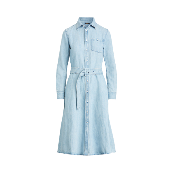 Polo ralph lauren stretch denim shirtdress hot sale