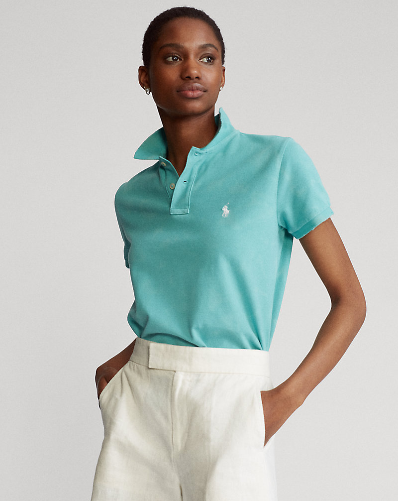 Classic Fit Frayed Polo Shirt Polo Ralph Lauren 1