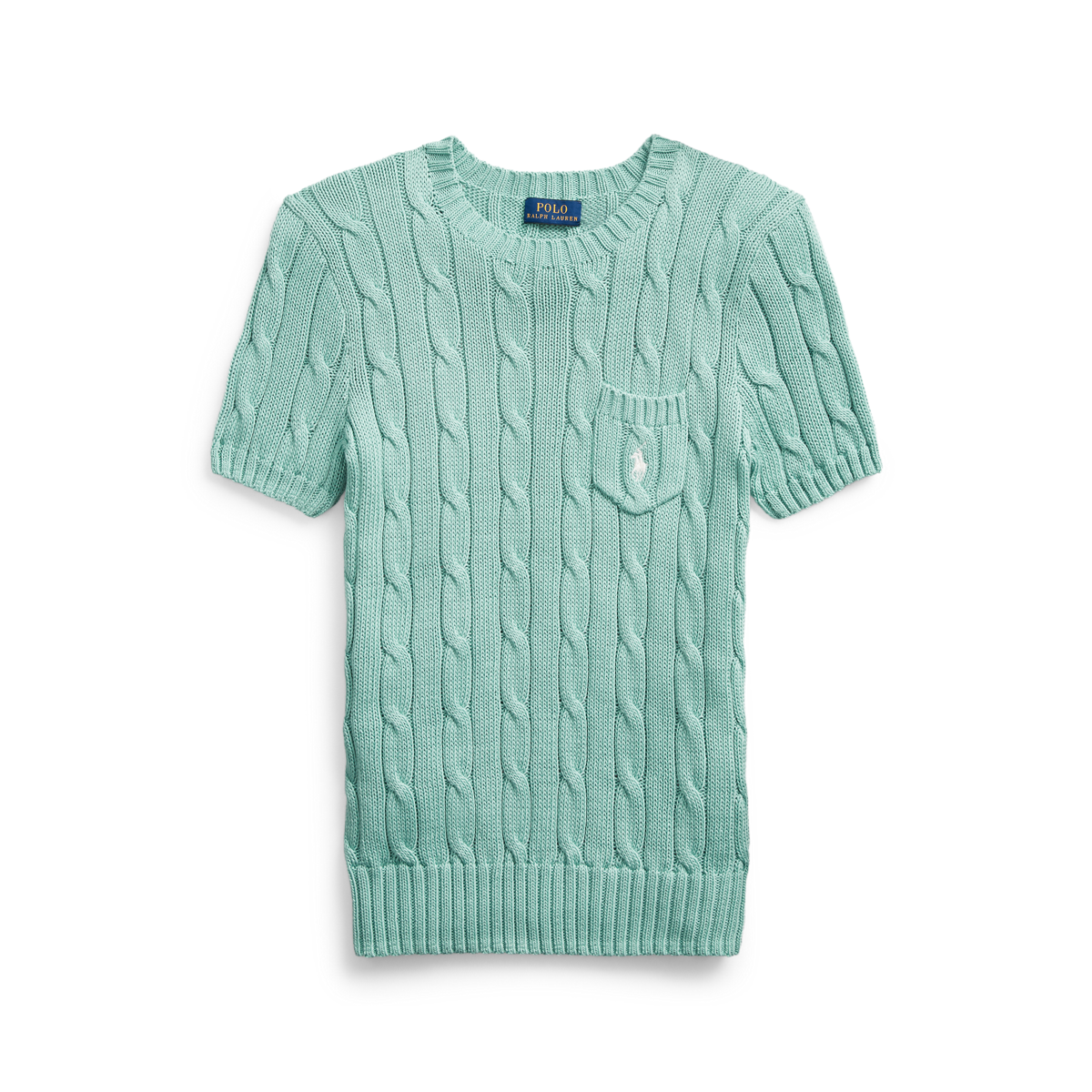 Cable Short Sleeve Sweater