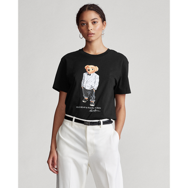 Big Fit Tuxedo Polo Bear Tee for Women Ralph Lauren TR